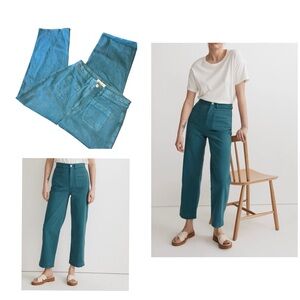 Madewell Teal Boot Cut Pants